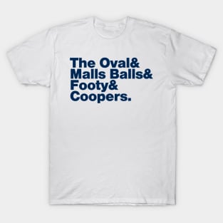 Adelaide (COOPERS navy print) T-Shirt